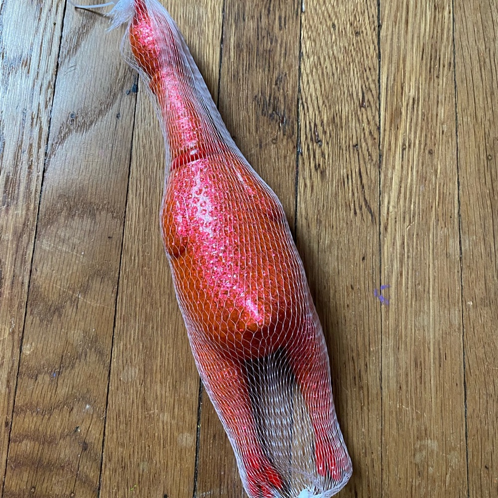 Red Glitter Rubber Chicken NWT - Picture 3 of 5
